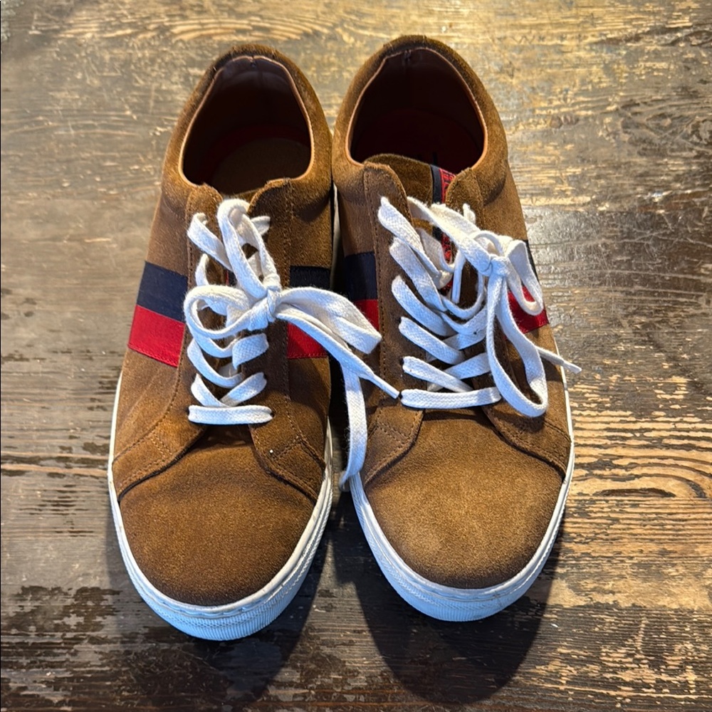 Brown Suede Men's Sneakers